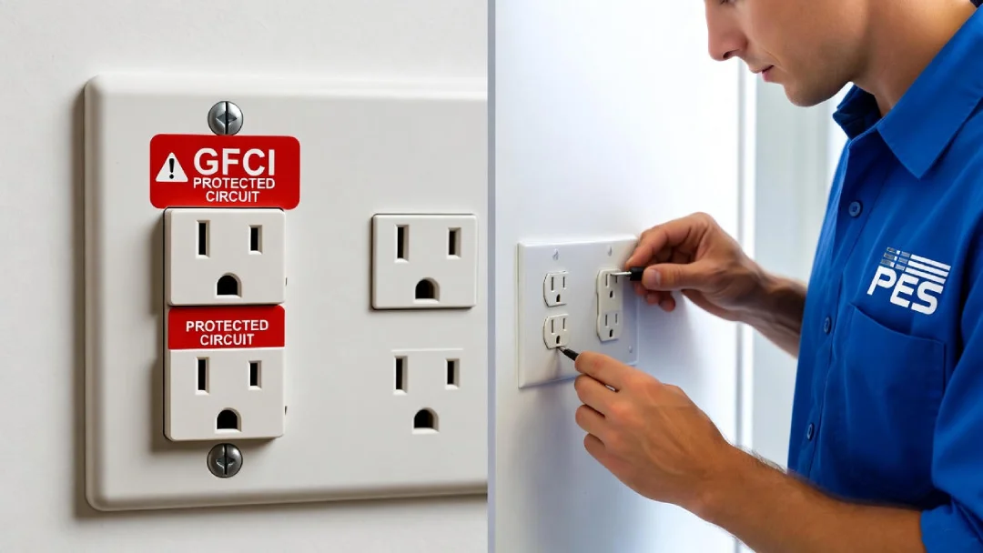 GFCI outlet installation and reset Denver CO - Primary Electrical Services technician